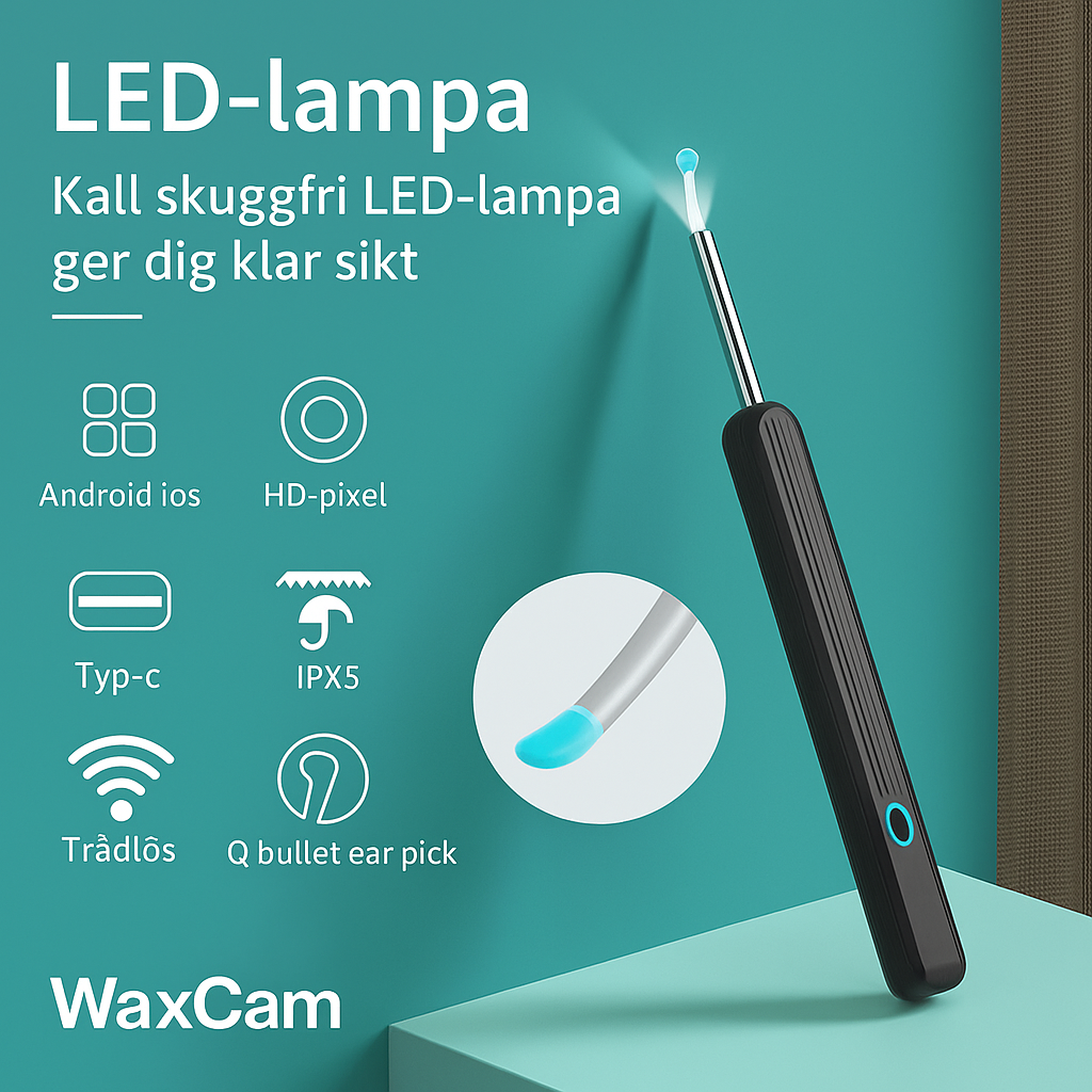 WaxCam™ – Renare öron. Klarare ljud. Galet tillfredsställande.